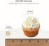 144 Count (3/4 Inch) Edible Daisy Cake Decorations, Mini Edible Flowers, White & Yellow Sugar Flowers, Daisy Cupcake
