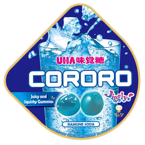 UHA CORORO (Ramune Soda / 40g x 6) Japanese Gummy Candy, Gummies (Juicy