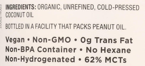 54 Oz Nutiva Coconut Oil Organic Extra Virgin
