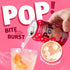 Pack 12, 11.2 Oz NLIFE Sparkling Popping Boba Drinks - Peach Canned Boba Drink with Yogurt Style Bursting Pearls