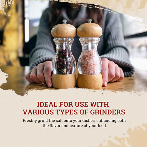 52USA 1 lb, Himalayan Pink Salt Coarse, Coarse Grain Pink Himalayans Sea Salt, Sea Salts for Grinder Refill, Himalayan