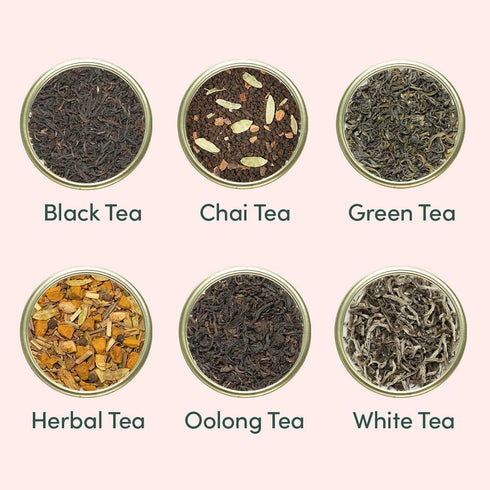 Set 24 VAHDAM, Luxury Tea Gift | Unique Loose Leaf Teas in Tin Caddies - Premium Tea Gift Box |Gluten Free & Non GMO |