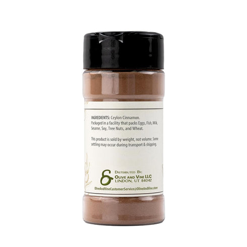 (1.6 Olive & Vine Ceylon Cinnamon Ground, Sweet & Subtle, For Baking & Desserts, Rich Tradition, Authentic Taste