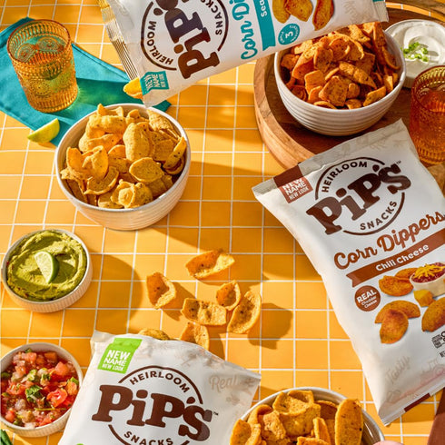 Pip's Heirloom Snacks 0.67 oz (24 Packs, Pips Heirloom Snack Size Kettle Popcorn Bags pk) Individually Wrapped Snack