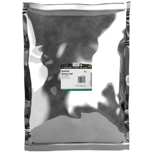 Frontier Co-op Summer Savory Leaf, Cut and Sifted, 1lb Bulk Bag -