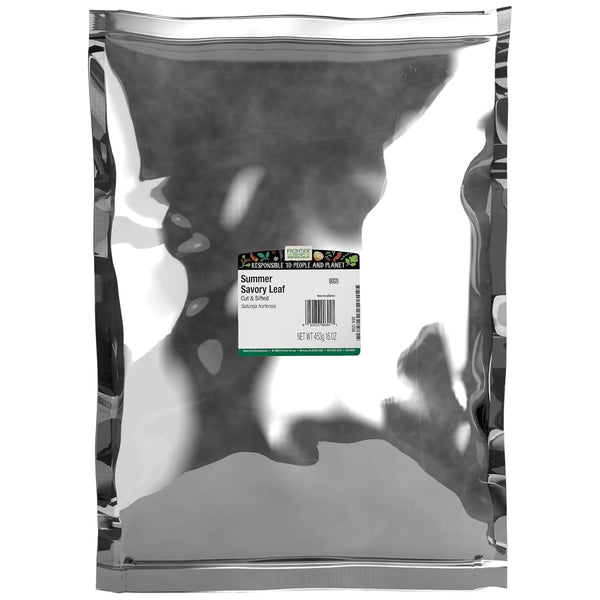 Frontier Co-op Summer Savory Leaf, Cut and Sifted, 1lb Bulk Bag -