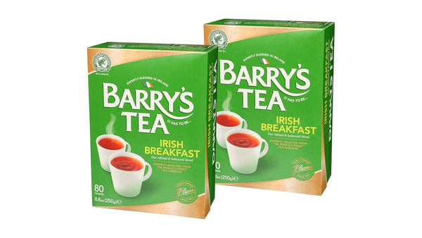 Barry's Tea Irish Breakfast 80 count Tea Bags (Pack of 2)