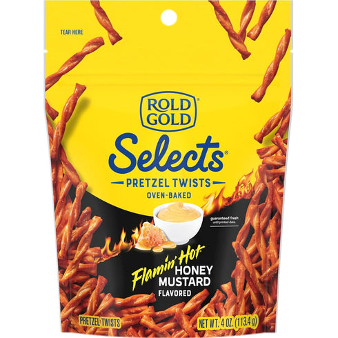 (4 oz) Rold Gold Selects, Flamin Hot Honey Mustard Twists