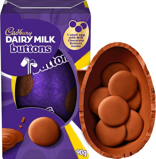 Cadbury Dairy Milk Buttons Easter Egg, Includes 1 Small Egg with Milk Chocolate