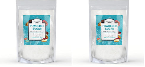 Unpretentious Powdered Sugar (4 lb) (Pack of 2)