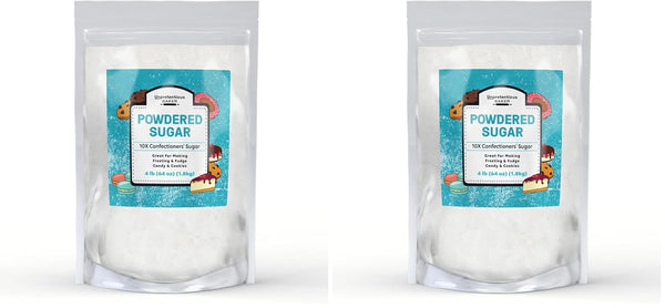 Unpretentious Powdered Sugar (4 lb) (Pack of 2)