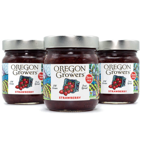 Oregon Growers Strawberry Fruit Spread - Organic Strawberry Jam, Organic Strawberries, Strawberry