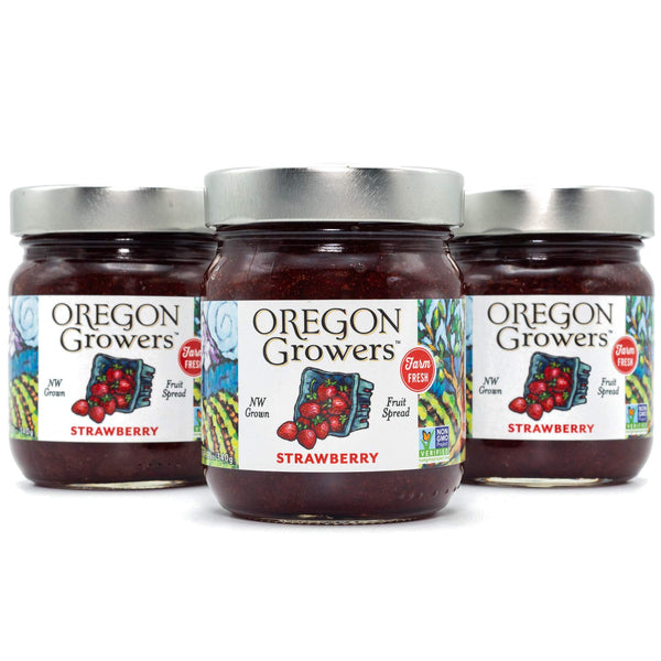 Oregon Growers Strawberry Fruit Spread - Organic Strawberry Jam, Organic Strawberries, Strawberry