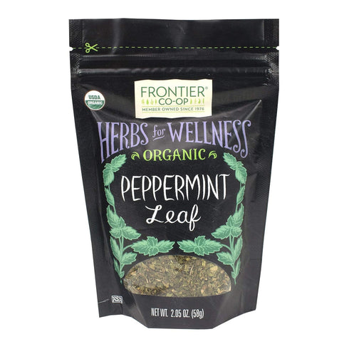 Frontier Co-op Organic Cut and Sifted Peppermint Leaf, 2.05oz