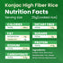 2 Pack 200g Pack Ketoslim Mo High Fiber Konnyaku Rice Low Fat Digestive Shirataki Rice with Glucomannan Fiber, Vegan