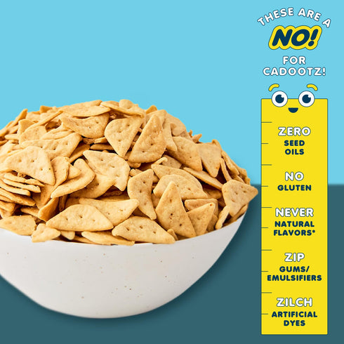5g 6 Pack cadootz | Sea Salt | Organic Protein Kids Snack with Protein, Clean Label, Gluten Free, No Seed Oils, No