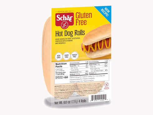 8 Schar Gluten Free Hot Dog and Hamburger Bun Combo | Total Buns