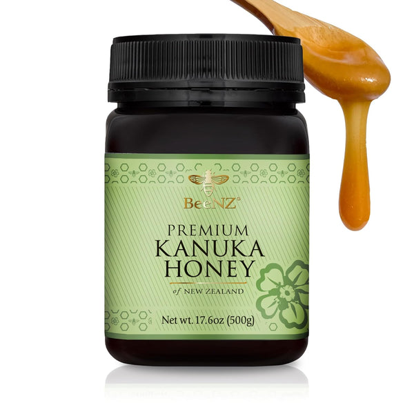 BeeNZ Raw Knuka Honey Pure New Zealand Monofloral Knuka Honey, Natural Sweetener