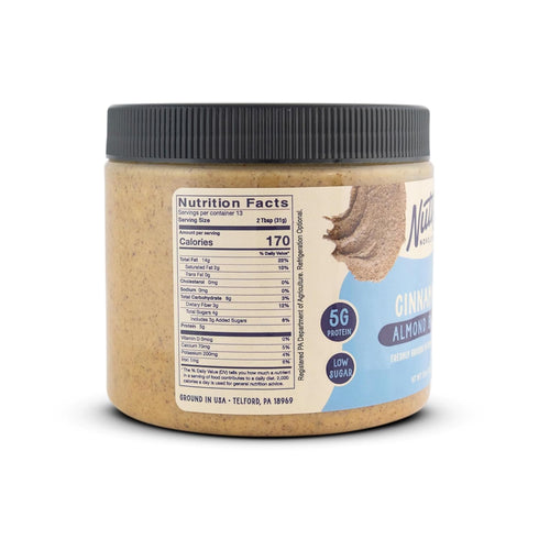 15 Nutty Novelties Gourmet Cinnamon Almond Butter for Toast, Smoothies, and Baking - High Protein & Healthy, Keto