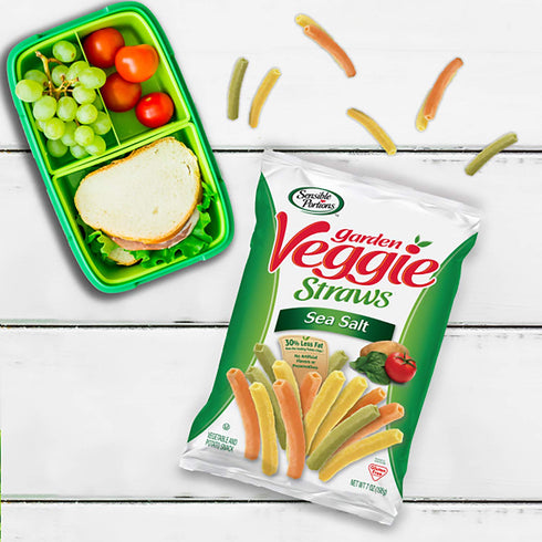 Sensible Portions Garden Veggie Sea Salt Straws, 7 oz Snack