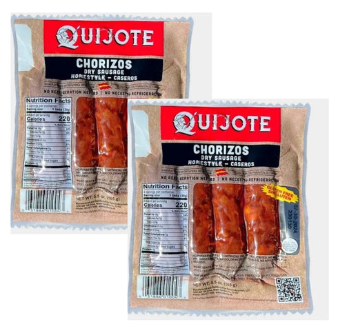 Generic Chorizos Quijotee. 4 chorizos per pack. 5.5 oz - 2 PACK