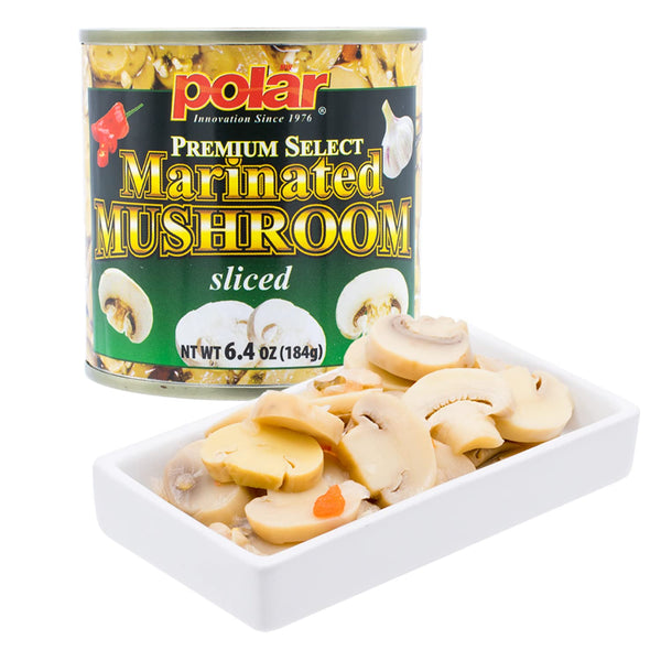 MW Polar Premium Select Sliced Marinated Mushrooms 6.4oz (Pack of 1)
