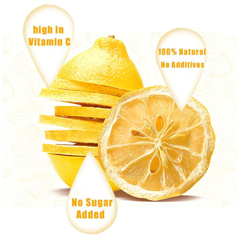 ZCFIKJ 2.5Oz/70g,Natural Dried Lemon Slices Dehydrated Lemon Slices for Cocktails Garnish/Potpourri/Cake