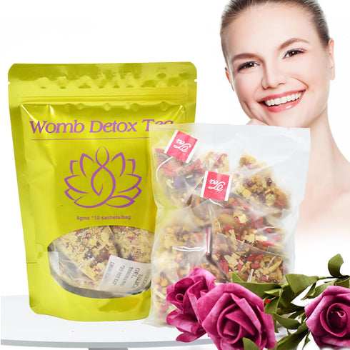 10 Hiherbs Womb Detox Fertility Tea for Women to Get Pregnant Fast, Herbal Fibroid Tea Pcs Tea Bags Help to Relieve