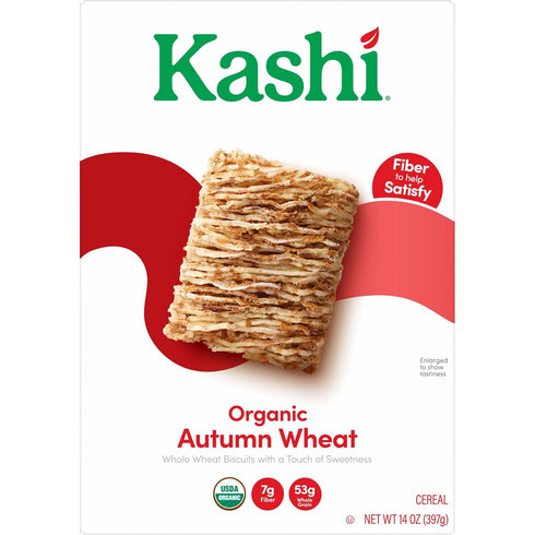 14oz (1 Kashi Breakfast Cereal, Family Breakfast, Organic Fiber Cereal, Autumn Wheat, Box Box)