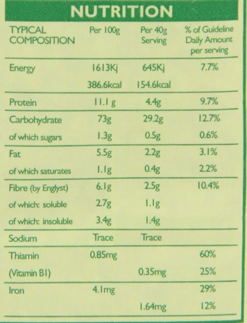 500 FLAHAVAN'S Organic Irish Porridge Oats, gr
