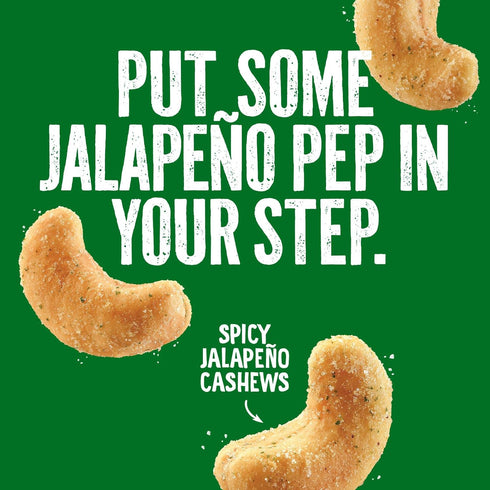 (1-Pack) 5 Oz Emerald Nuts Jalapeno Seasoned Cashews | Resealable Bag | Plant-Based Protein, Kosher Certified, Non-GMO