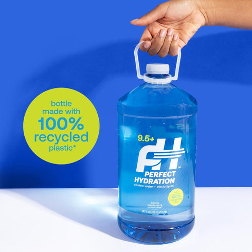 9.5+ 1 (128 oz) 4 Perfect Hydration pH Alkaline Drinking Water, Electrolyte Minerals for Taste, Made in the USA, Gallon