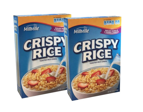 Millville Crispy Toasted Rice Breakfast Cereal - 2 Pack (12 oz. ea)