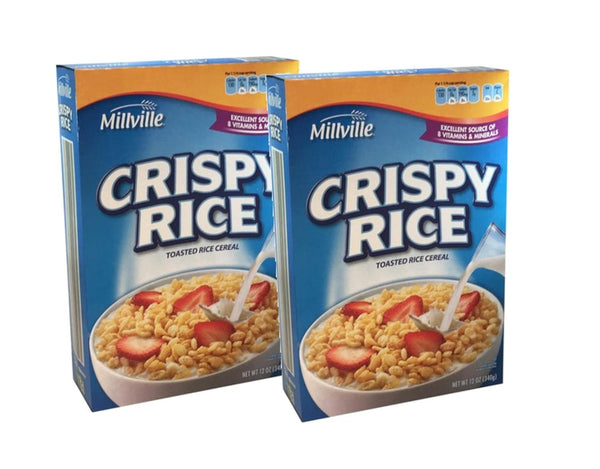 Millville Crispy Toasted Rice Breakfast Cereal - 2 Pack (12 oz. ea)