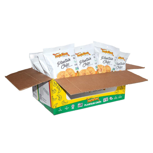 TropicMax Pack 24 2 oz of bag of Naturally sweet Plantain Chips