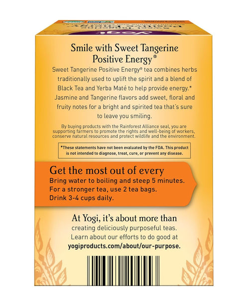 by Yogi 16 Packaging (Pack 1) Yogi Sweet Tangerine Positive Energy, Tea Bags, May Vary