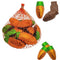 Easter Milk Chocolate Carrots Mesh Bags, Double Crisp Parsnip Pete's Bunny Treats,