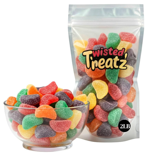 Fruit Slices Jelly Candy | Sugar-Dusted Nostalgic Sweets | Multiple Flavors Available