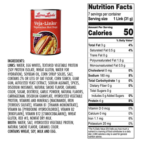 (15 oz.) 6 Pack Loma Linda Veja-Links