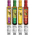 Pack (8.5 oz Pack 4) Mantova Organic Flavored Extra Virgin Olive Oil Variety Garlic, Basil, Chili, and Lemon Bottles