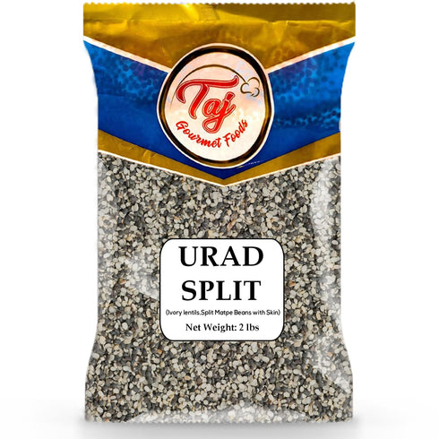 TAJ Gourmet Foods TAJ Urad Split Dal 2-Pounds | Indian Origin Lentil (Split Matpe Beans