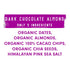 (Pack 12) JONESBAR Organic Plant Based Protein Bars | Dark Chocolate Almond | Fruit & Nut Bar, Kosher, Gluten Free