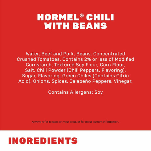 15 Oz (8 Pack) Hormel Chili With Beans