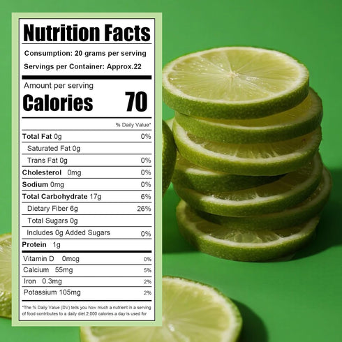 16 oz 1 lb 454g Dehydrated Lime Slices / / Bulk - Cocktail Garnish, Baking, Cooking, Tea, Crafts | All-Natural Dried