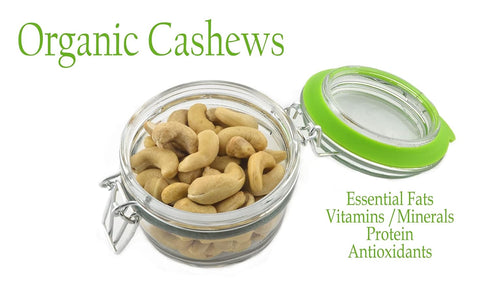 (1 LB) Organic Whole Raw Cashews -Non-GMO, No shell, Unsalted, Unroasted Vegan Bulk Premium Quality