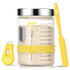 Koackl Sourdough Starter Jar, 40oz Sourdough Starter Kit with Magnetic Bread Lame,
