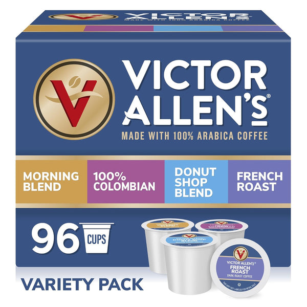 Victor Allen's Coffee Variety Pack (Morning Blend, 100% Colombian, Donut Shop Blend,