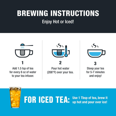 25 1.5 Tiesta Tea Cocoa Mint Chill Loose Leaf Tea, Chocolate Peppermint Herbal Rooibos Blend, Non-Caffeinated, Real