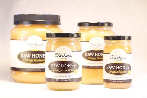 Stockin's Apiaries 35.2 Oz. Raw Orange Blossom Honey, Unheated, Unfiltered, & Nutritious