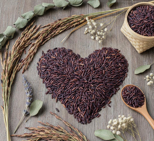 2 LB Organic Riceberry Rice - Purple Thai Black Jasmine Whole Grain - Gluten Free High Fiber Superfood - Non-GMO